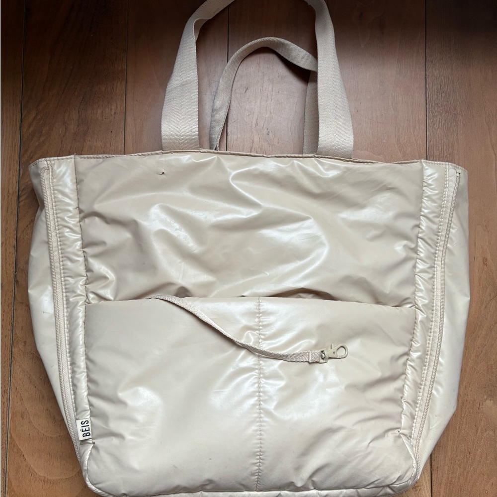 Beis The Expandable Tote Bag in Beige